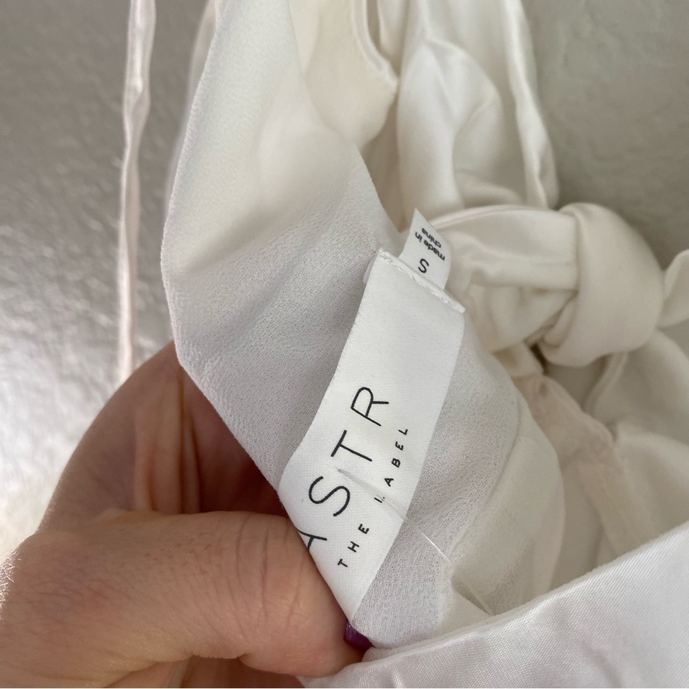 ASTR the Label Marla Flutter Strap Satin Minidress NEW - Picture 9 of 9
